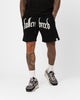Fallen Breed Puff Logo Zip Sweat Shorts Black/White