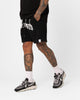 Fallen Breed Puff Logo Zip Sweat Shorts Black/White