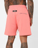 Fallen Breed Puff Logo Zip Sweat Shorts Pink/Red
