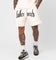 Fallen Breed Puff Logo Zip Sweat Shorts White/Black