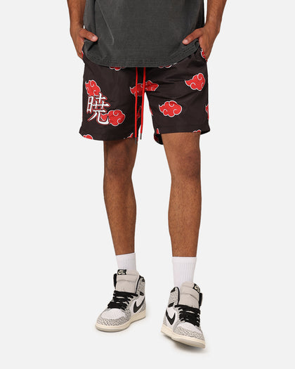 Goat Crew X Naruto Akatsuki Shorts Black/Red