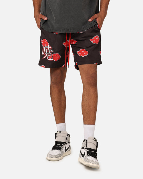 Goat Crew X Naruto Akatsuki Shorts Black/Red