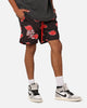 Goat Crew X Naruto Akatsuki Shorts Black/Red