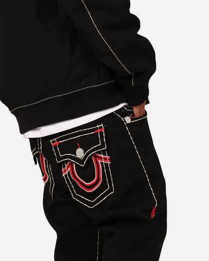 True Religion Ricky With Flap Double Super T Jeans Rinsed Black