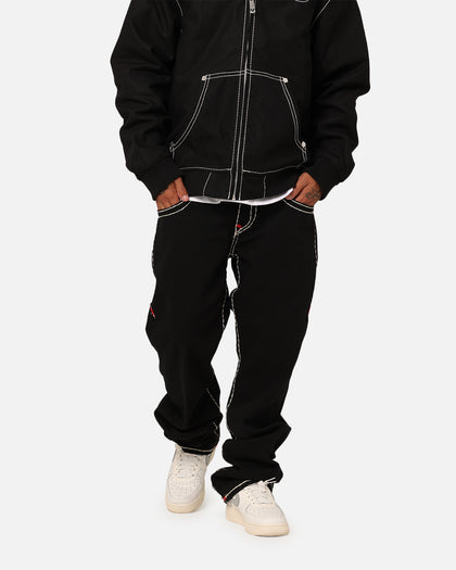 True Religion Ricky With Flap Double Super T Jeans Rinsed Black