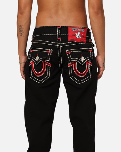 True Religion Ricky With Flap Double Super T Jeans Rinsed Black