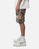MNML Panelled Cargo Shorts Hunter Camo