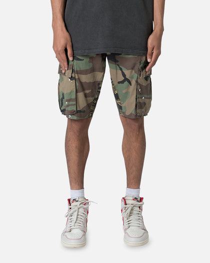 MNML Panelled Cargo Shorts Camo