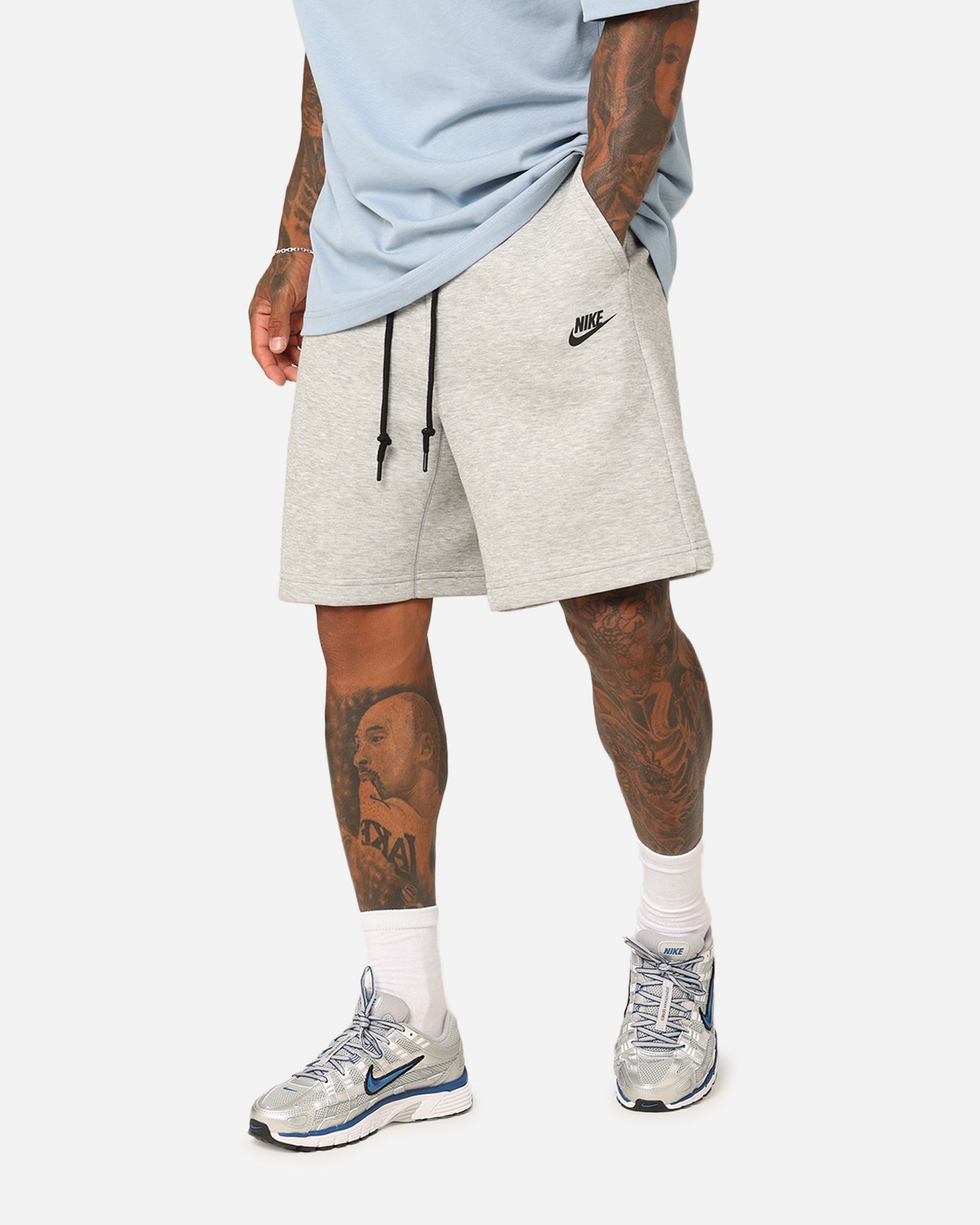 tech fleece grey shorts
