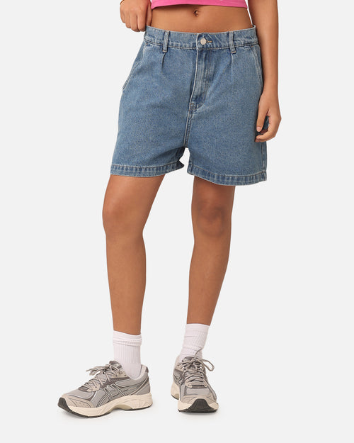 Stussy Women's Nevada Denim Shorts Indigo Denim