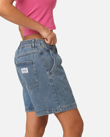 Stussy Women's Nevada Denim Shorts Indigo Denim