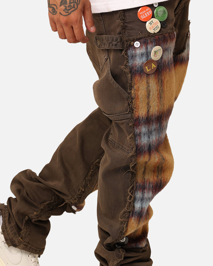 Lifted Anchors "Varial" Mohair Carpenter Denim Jeans Brown/Mohair