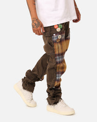 Lifted Anchors "Varial" Mohair Carpenter Denim Jeans Brown/Mohair