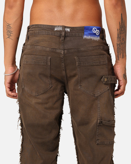 Lifted Anchors "Varial" Mohair Carpenter Denim Jeans Brown/Mohair
