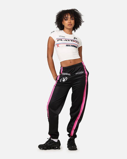 Playboy Women's Racing Trackpants Black