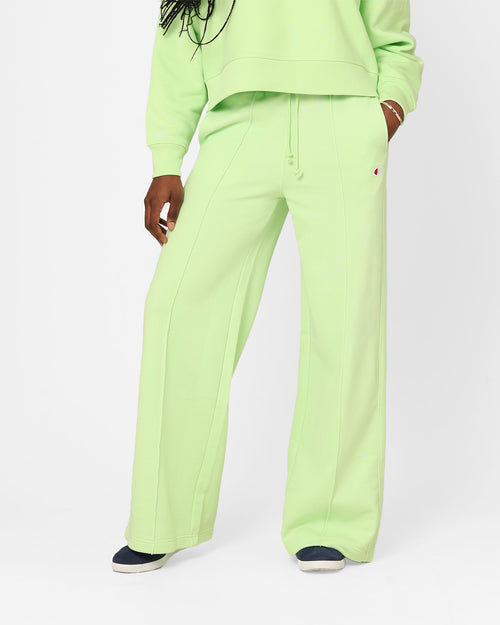 Champion Women's Reverse Weave Small C Wide Leg Joggers Coco Palm