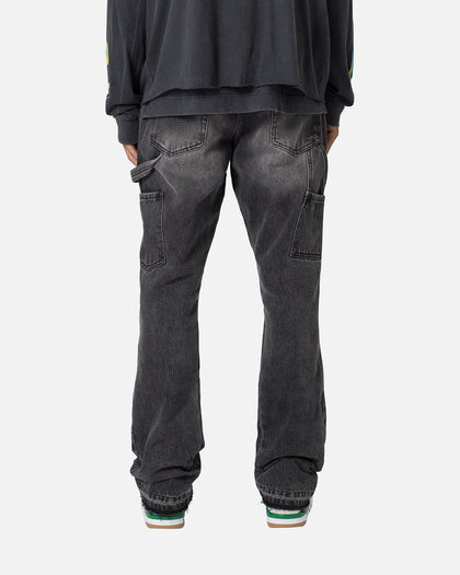 MNML B531 Carpenter Flare Denim Jeans Vintage Black
