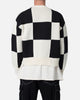 MNML Checkered Cardigan Sweater Black/White