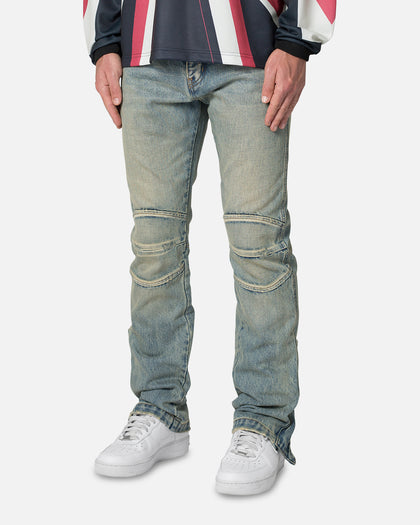 MNML D529 Moto Denim Jeans Vintage Blue