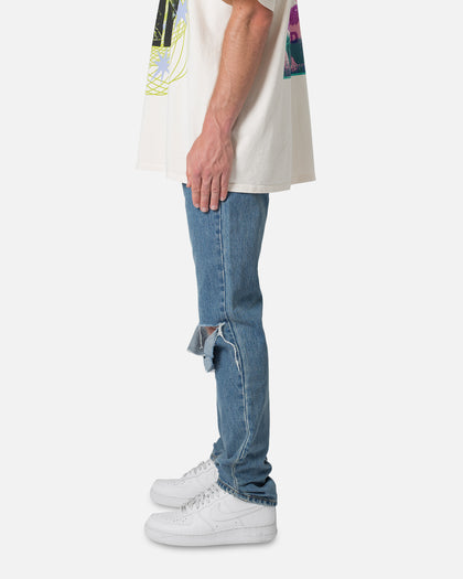 MNML D530 Zipper Denim Jeans Blue