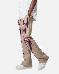 MNML Tribal Bootcut Sweatpants Earth