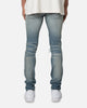 MNML X555 Crystal Skinny Denim Jeans Blue/Pink