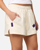 Pro Standard Women's Los Angeles Lakers Triple Tonal Woven Shorts Eggshell