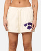 Pro Standard Women's Los Angeles Lakers Triple Tonal Woven Shorts Eggshell
