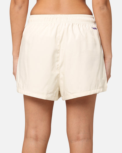 Pro Standard Women's Los Angeles Lakers Triple Tonal Woven Shorts Eggshell