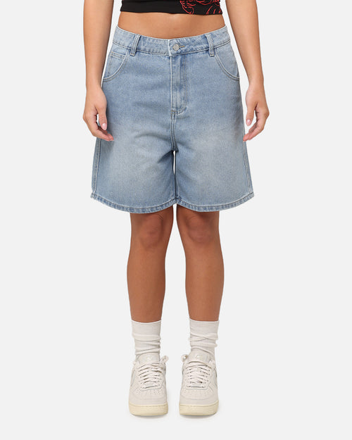 X-Girl Women's Gordon Shorts Washed Blue