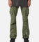 MNML Front Zip Flare Cargo Pants Olive