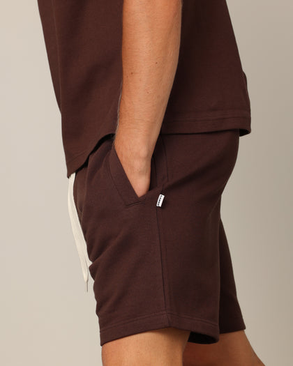 Carré Blanc Classic Sweat Shorts Brown