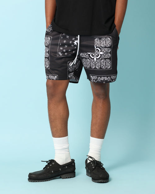Carré Fragment Mesh Shorts Black