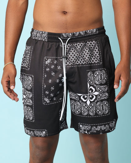 Carré Fragment Mesh Shorts Black