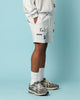 Carré Patchwork Sweat Shorts Grey Marle