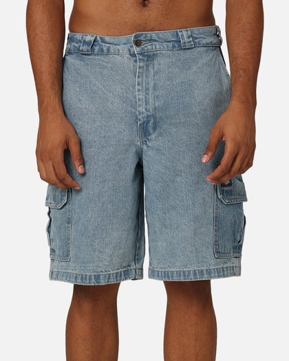 Dickies 42283 Denim Cargo Shorts Stone Washed Indigo
