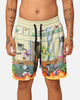 American Thrift X Teenage Mutant Ninja Turtles Arcade Retro Mesh Shorts Tan/Multi