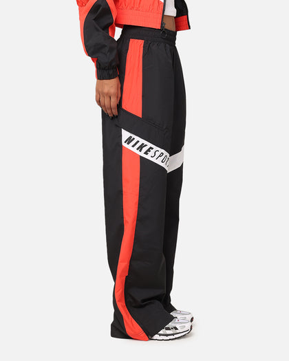 Nike Women's Sportswear Woven Oversized Pant Black/Light Crimson/White