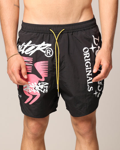 Loiter Rodeo Walk Shorts Black
