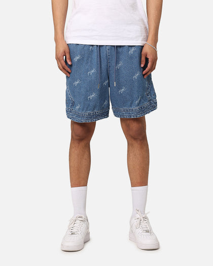 Jordan Air Jordan Deni AOP Shorts Blue Grey