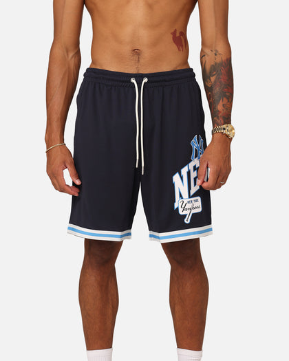 Majestic Athletic New York Yankees Wordmark Mesh Shorts Seaborn