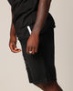 Saint Morta Half Skull Denim Shorts Washed Black