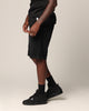 Saint Morta Half Skull Denim Shorts Washed Black