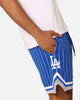 New Era Los Angeles Dodgers Pinstripe Shorts OTC