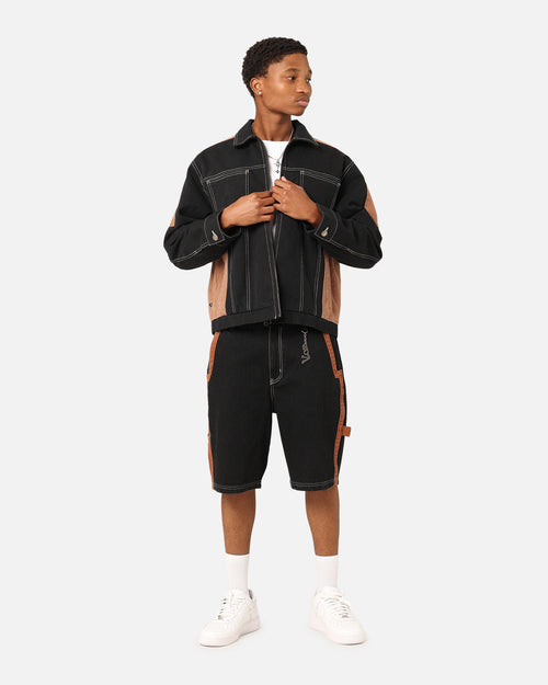 Saint Morta Rodeo Denim Shorts Black