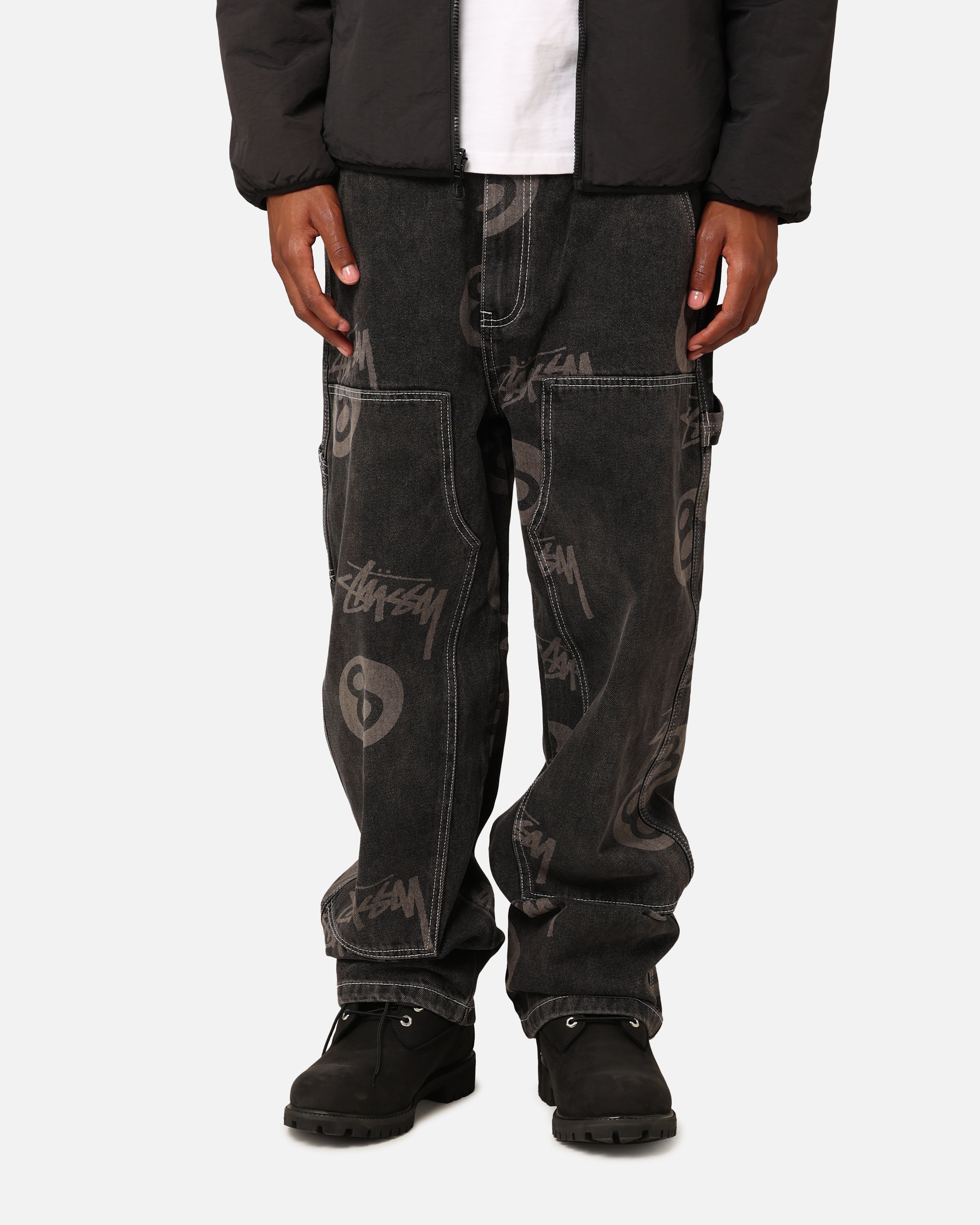 パンツ Stussy 8 Ball Carpenter Double Knee Jean Stüssy Stock 8 Ball Carpenter Jeans Black Denim | Culture Kings NZ