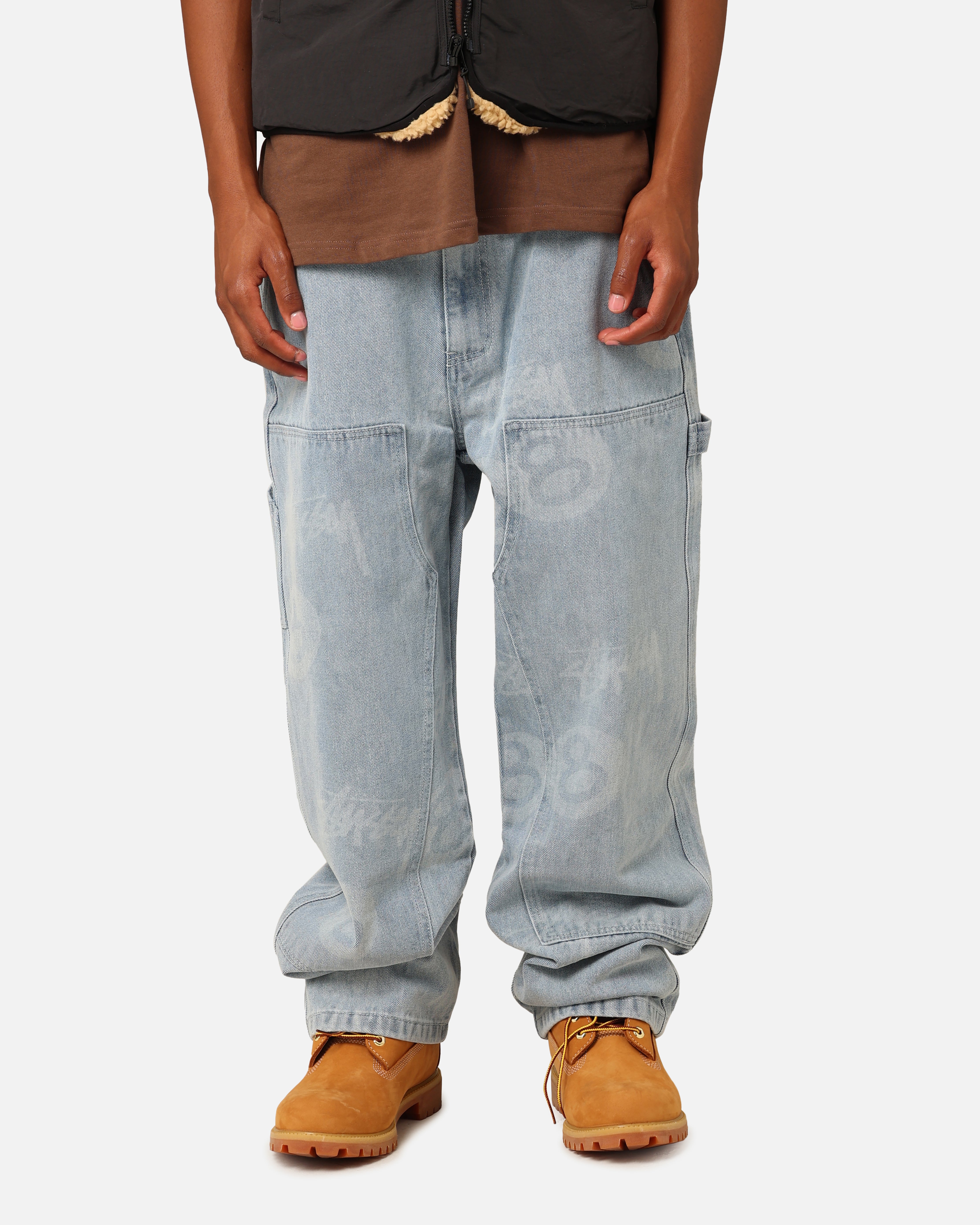 Stüssy Stock 8 Ball Carpenter Jeans Light Denim | Culture Kings NZ