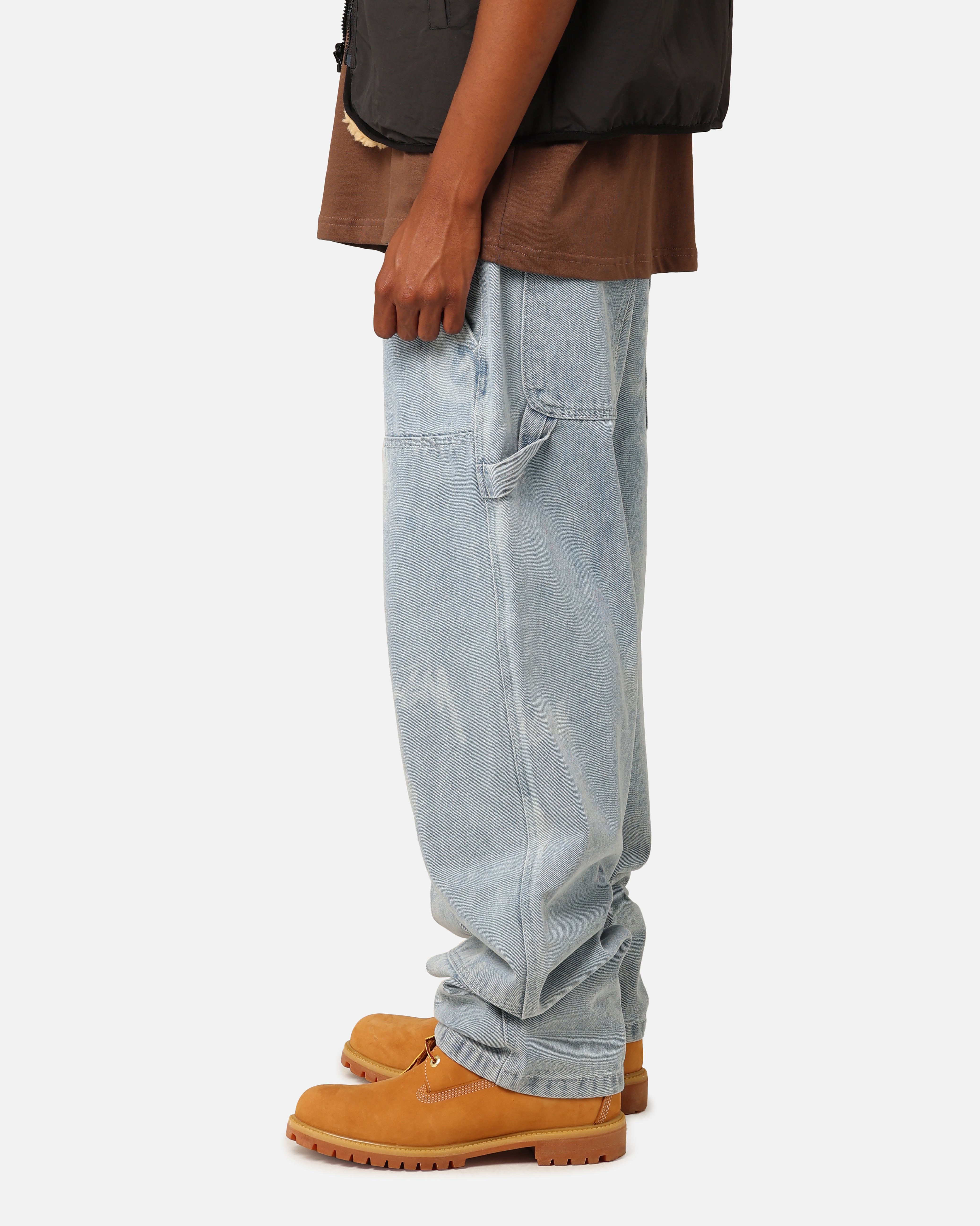 Stüssy Stock 8 Ball Carpenter Jeans Light Denim | Culture Kings NZ