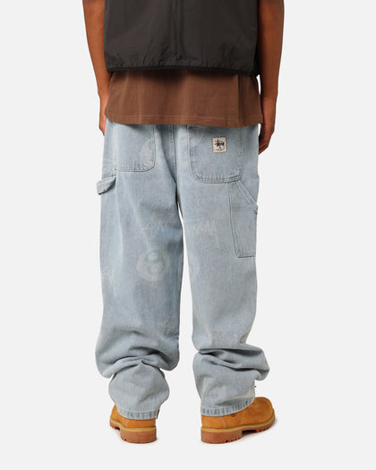 Stüssy Stock 8 Ball Carpenter Jeans Light Denim