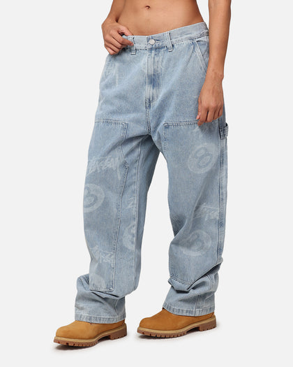 Stüssy Stock 8 Ball Carpenter Jeans Light Denim